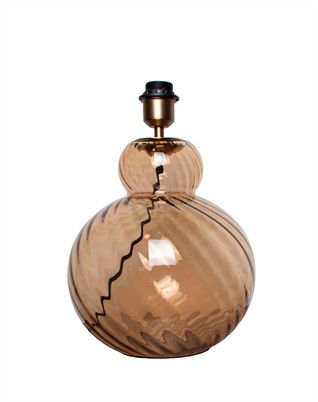 Lily Swirl Bordlampe - Brown